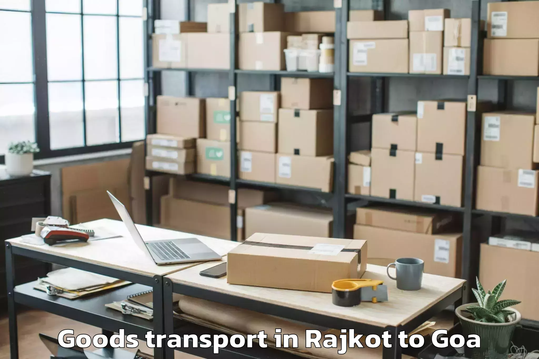 Affordable Rajkot to Davorlim Goods Transport